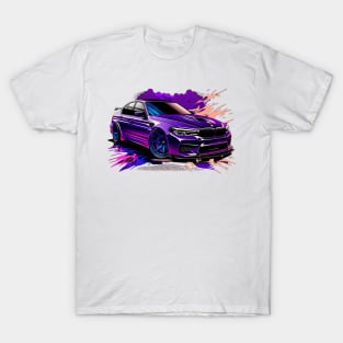 Purple sports car T-Shirt